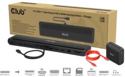 Club 3D Notebook Dokkoló - CSV-2541 (USB-C to 4xUSB-C, 2xUSB-A, 2xHDMI, 2xDP, RJ45, SD/MicroSD, 100W PD, 4K60hz) (CSV-2541)