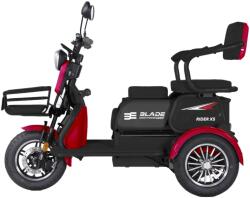 Blade Scutere si atv BLADE - TRICICLU PERSOANE 1200W - VIVA 14 - ROSU+NEGRU (BLD312S55RN) - pcone