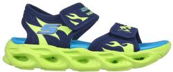Skechers Skechers, Thermo-Splash Heat-Flo tépőzáras textilszandál, Limezöld, Tengerészkék, 33.5 EU (400102L-NVLM-33.5)