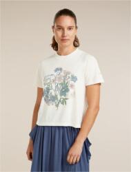 Icebreaker Merino 150 Tech Lite SS Crop Tee NZ Flora Размер: S / Цвят: бял