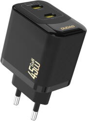 Dudao A28PEU PD 45W GaN 2xUSB Wall Charger - Black (A28PEU black)