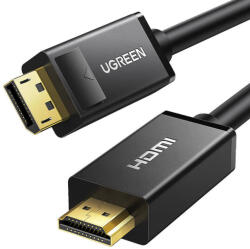 UGREEN DP101 DisplayPort - HDMI kábel, FullHD, 5m (fekete) (10204) - boxon