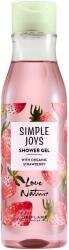 Oriflame Tusfürdő, Oriflame Simple Joys Love Nature, bio eper kivonat, biológiailag lebomló, 250 ml (47193)