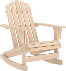 vidaXL Tömör Fenyőfa Kerti Adirondack Hintaszék