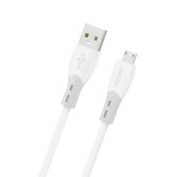 Dudao L25SM 3 A USB-A - micro USB cable with soft silicone braid 1 m - white (L25SM)