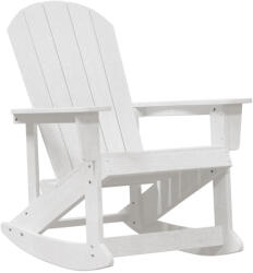 vidaXL Adirondack Hintaszék Fehér 73.5X92X90 cm Hdpe