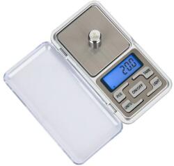 HOZRO elektronikus mérleg 500g, 0, 1g pontosság, LCD digitális kijelző, kompakt (CANTARBIJUTERIIGRI)