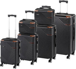 Leziter TraveLux Urban XXXXXII gurulós bőrönd szett fekete (LTRUBS-XXXXXII-BL) - geminiduo