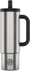24Bottles Straw Cup 800 ml Bögre Szívószállal, Brushed Steel