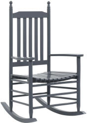 vidaXL Szürke Nyárfa Hintaszék Ívelt Ülőfelülettel