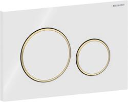Geberit Sigma 20 nyomólap 2 mennyiséges öblítéshez, fehér, arany (GE-115.882.KK.1)
