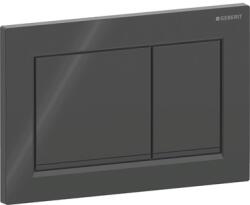 Geberit Omega30 nyomólap 2 mennyiséges öblítéshez, fekete, króm, Easy-To-Clean bevonattal (GE-115.080.DW.1)