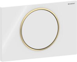 Geberit Sigma10 nyomólap öblítés-stop működtetésű, fehér, aranyozott (GE-115.758.KK.5)