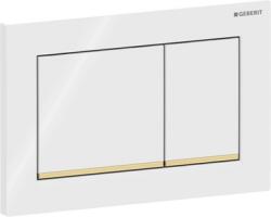 Geberit Omega 30 nyomólap 2 mennyiséges öblítéshez, fehér, arany (GE-115.080.KK.1)