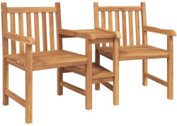 vidaXL Kültéri Székek Barna 152x63x89 cm Tömör Tíkfa