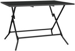 vidaXL Antracit Acélhálós Összecsukható Kerti Asztal 110 x 80 x 72 cm