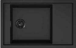 Elleci - Mosogatótálca Sintesi 305 K86 Black fekete tartozékokkal