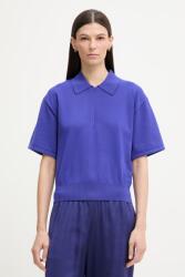 Calvin Klein polo tricotat pentru femei, cu vâscoză PPY2-SWD0AL_95X (LV044F312G)