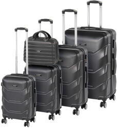 Leziter TraveLux Max XXVI gurulós bőrönd szett fekete (LTRMBS-XXVI-BL) - leziter