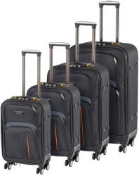 Leziter TraveLux Light XI gurulós bőrönd szett fekete (LTRLBS-XI-BL) - leziter