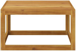 vidaXL Tömör Akácfa Dohányzó Asztal 68 x 68 x 29 cm