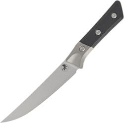 Microtech 6.125" BONING KNIFE STONEWASH STANDARD TITANIUM BOLSTER BLACK G-10 3100B-10BK