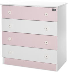 Lorelli Детски скрин Lorelli - New, Бял/Orchid Pink (10170070038A)