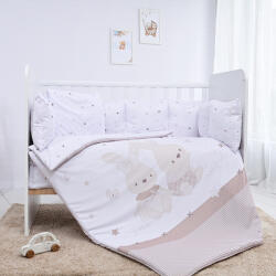 Lorelli Спален комплект от 5 части с голям обиколник Lorelli - Honey Bunny, Бежов (20800086501)