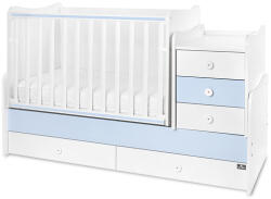 Lorelli Легло Lorelli - Maxi Plus, 3Box, 70 x 160 cm, Бяло/Baby Blue (10150580039P)