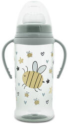 MyFRIEND Бебешко шише с мек накрайник и дръжки Lorelli - My Fiend, 350 ml, Iceberg Green (10200640006)