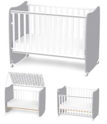 Lorelli Бебешко легло Lorelli Premium - Stars, 60 x 120 сm, White & Stone Grey (10150610041A)