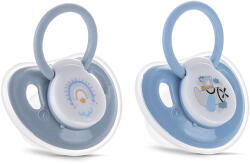 MyFRIEND Силиконови залъгалки с капаче Lorelli - My Friend, 2 броя, 0 m+, Blue (10220710007)