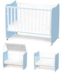 Lorelli Бебешко легло Lorelli Premium - Stars, 60 x 120 сm, White & Baby Blue (10150610039A)