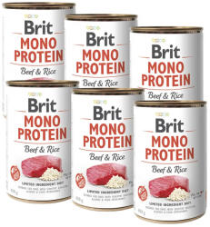 Brit Brit Mono Protein Marha barna rizs 6x400g