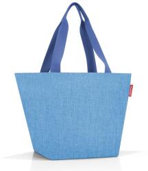Reisenthel SHOPPER M kék, cirmos mintás, közepes méretű divattáska ZS4084