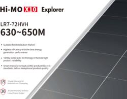 LONGi Panou fotovoltaic LONGi Hi-MOX10 Explorer LR7-72HVH 650W (LR7-72HVH-650 W)