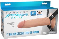 Pipedream Silicone Hollow Strap-on - Dual Density, 18cm - diamondsexshop