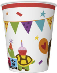  Állatos Cute Party papír pohár 8 db-os 250 ml (PKK758484) - aprotalpak