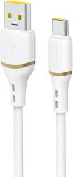 Dudao L25T USB-A - USB-C Silicone Cable 5A 1m - White (L25T-white)