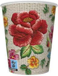  Hímzés Embroidery Folk papír pohár 8 db-os 250 ml (PKK768070) - aprotalpak