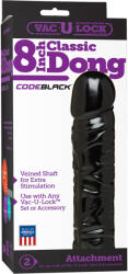 Doc Johnson VAC-U-Lock CLASSIC DONG-fekete - diamondsexshop
