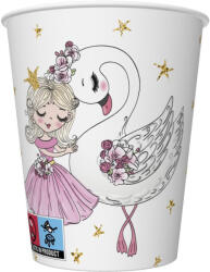  Balett, Balerina With Swan papír pohár 8 db-os 250 ml (PKK760692) - aprotalpak