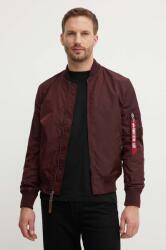 Alpha Industries bomber dzseki - burgundia S