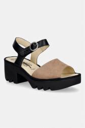 Fly London bőr szandál TULL503FLY - fekete Női 37