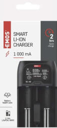 EMOS N9221 Li-Ion LiFePo4 Ni-Mh AA ceruza akku AAA mikro akku USB elemtöltő (EMOS-BCL-20D-N9221)