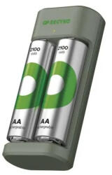 GP E221 Charger +2db 2100mAh ReCyko HR6 AA tölthető ceruza elem B50224 (GP-Eco-E221-2-2100-B50224)