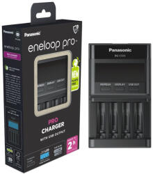 eneloop Panasonic eneloop pro LCD BQ-CC65E ERP AA cerua akku AAA mikro akku hálózati elemtöltő (Panasonic-eneloop-LCD-BQ-CC65E-PRO)