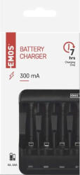 EMOS BCN-40 N9321 AA ceruza akku AAA mikro akku USB elemtöltő (EMOS-N9321)
