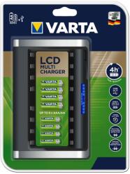 VARTA LCD Multi Charger 57681 8 AA Ceruza akku AAA Mikro akku hálózati elemtöltő (Varta-LCD-Multi-Charger-57681)