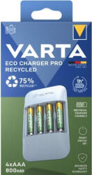 VARTA Eco Charger Pro Recycled 57683 4db 800mAh HR03 tölthető AAA mikro elem (VARTA-Eco-Charger-Pro-4-800-57683)
